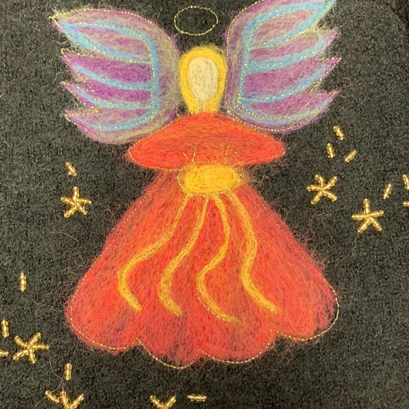 Talbots Angel zip cardigan. 100% wool. Size P. Absolutely beautiful sweater. EUC - Picture 5 of 9